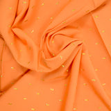 Popeline Viscose plumetis lurex orange