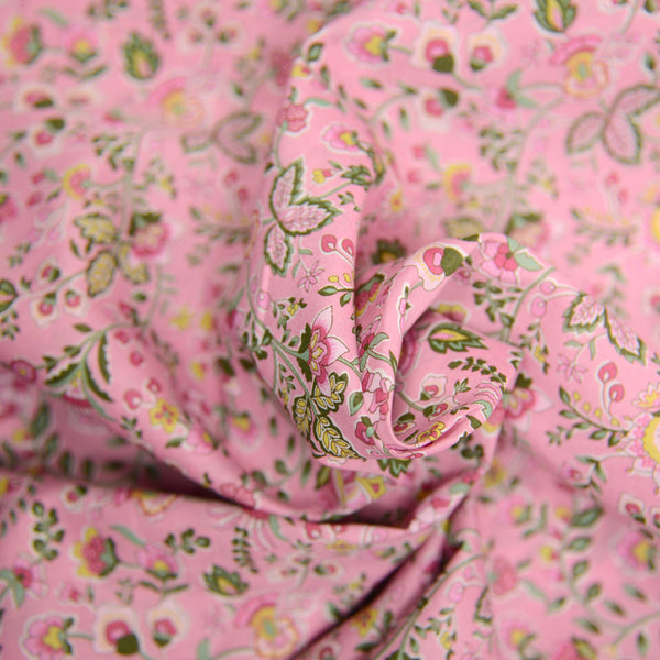 Coton liberty ® Kazusa rose au mètre