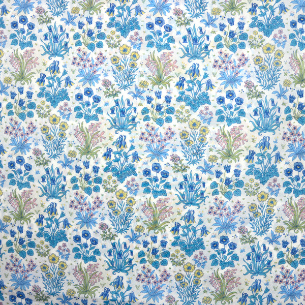 Coton liberty ® Colombe Study bleu au mètre