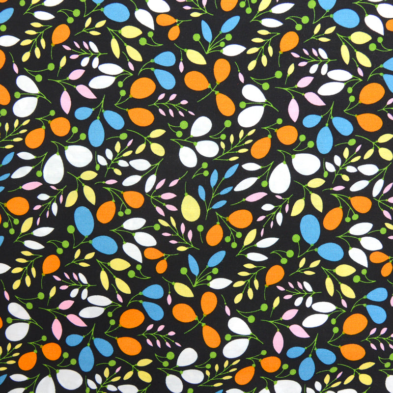 Viscose imprimée Eva orange