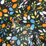 Viscose imprimée Eva orange