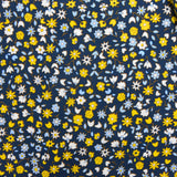 Viscose imprimée Lucie fond marine