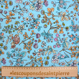 Viscose impreso Elena Blue Fondo
