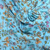 Viscose impreso Elena Blue Fondo
