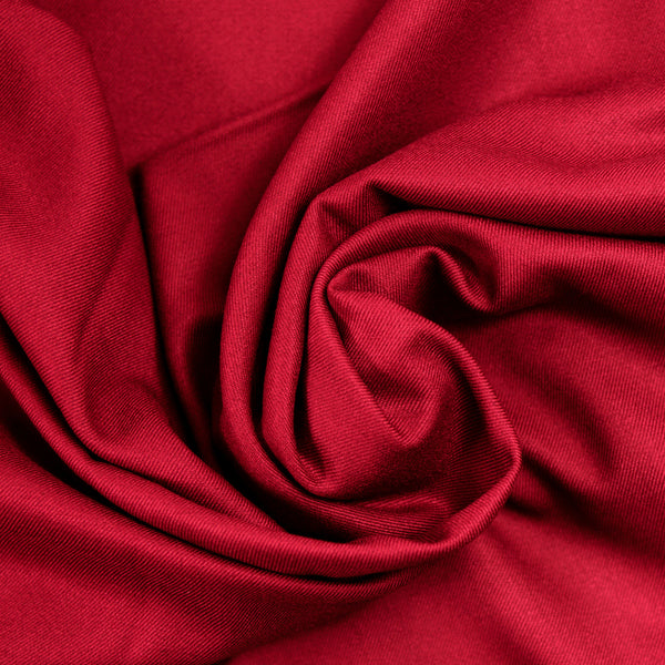 Tissu tailleur bambou rouge foncé