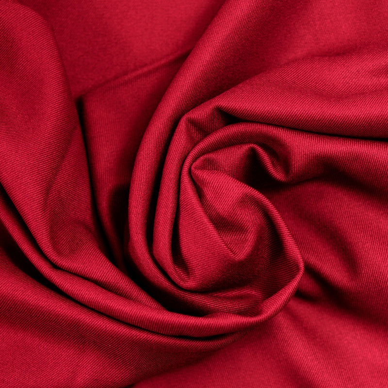 Tissu tailleur bambou rouge foncé