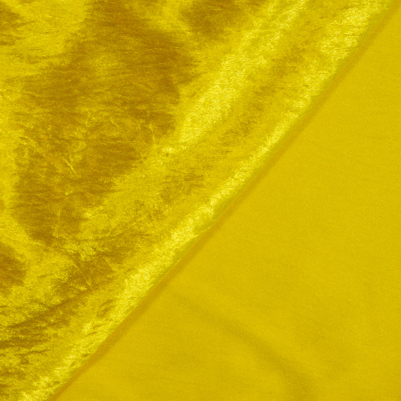 Panne de velours jaune