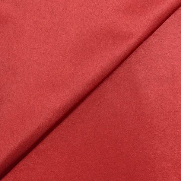 Satin duchesse polyester rouge foncé