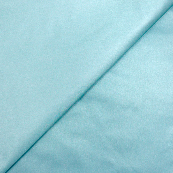 Satin duchesse polyester bleu givré