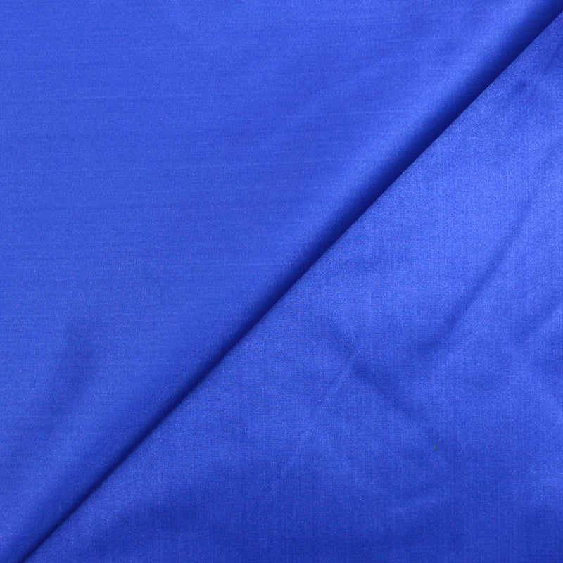 Satin duchesse polyester bleu électrique