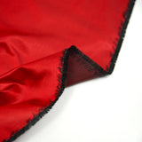 Satin duchesse polyester rouge foncé