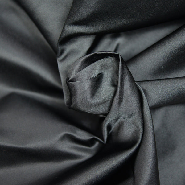 Satin Duchess Polyester Noir