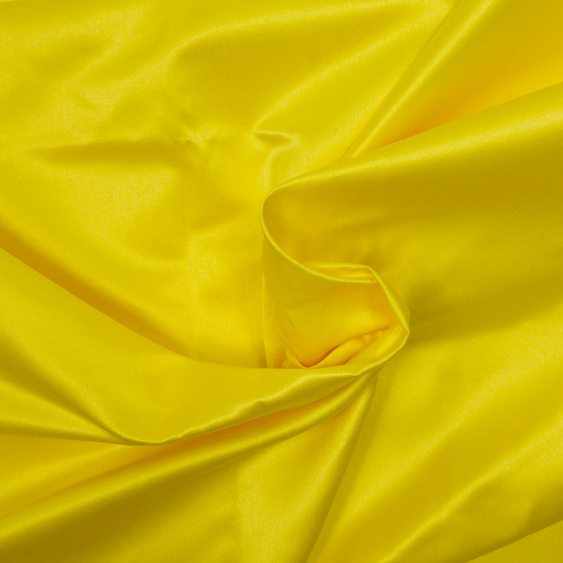 Satin duchesse polyester jaune