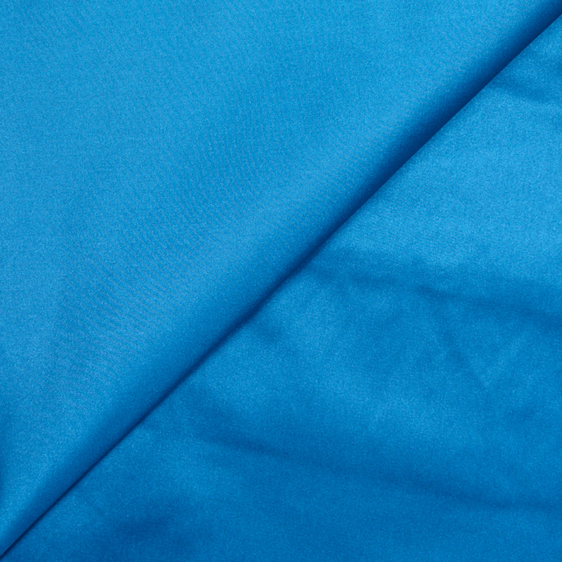 Satin duchesse polyester bleu canard
