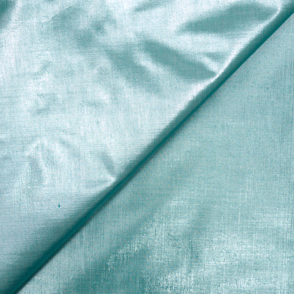 Polyester lamé vert d'eau