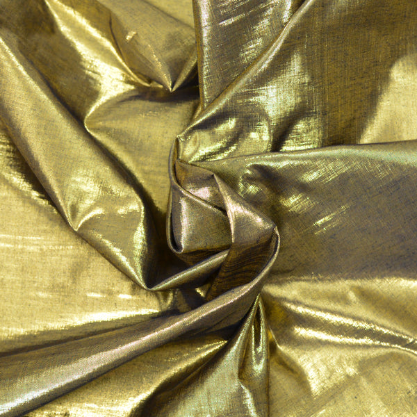 Polyester lamé plaqué or
