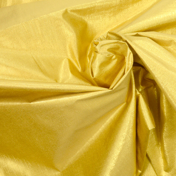 Polyester lamé jaune mimosa