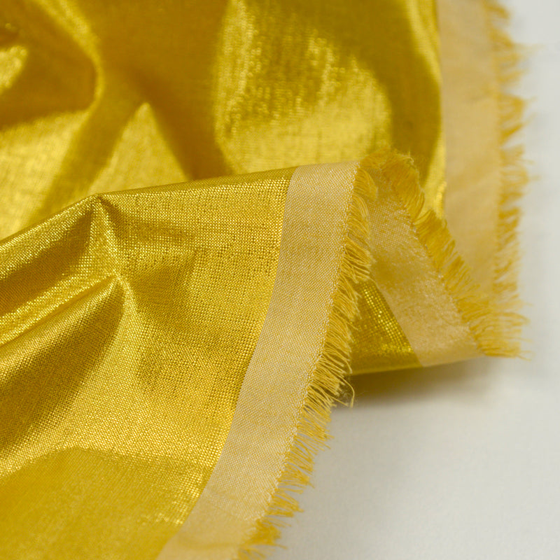 Polyester lamé jaune mimosa