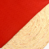 Mousseline de soie crinkle plumetis fond rouge