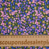 Coton liberty ® Wiltshire stars violet au mètre