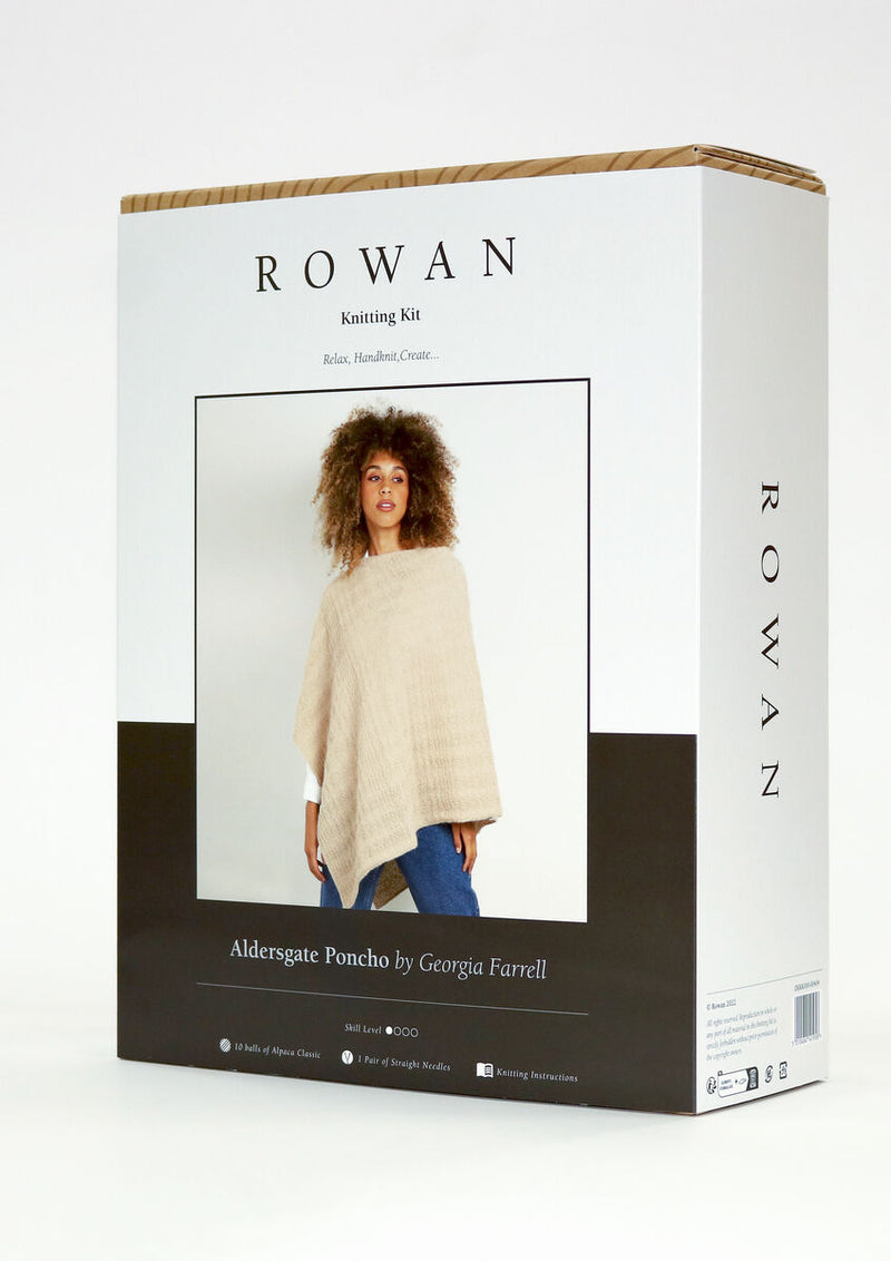 Kit de tricot Rowan : Poncho Aldersgate