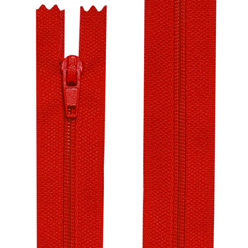 Nylon closure non-separable from 10 to 60 cm red