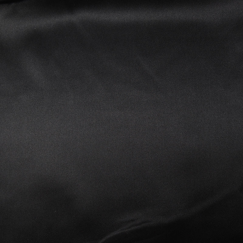 Satin 100% soie uni fond noir