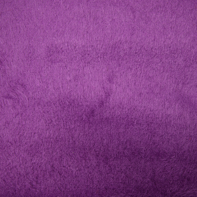 Laine cardée violette