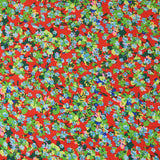Microfibre imprimée majestueux fond rouge