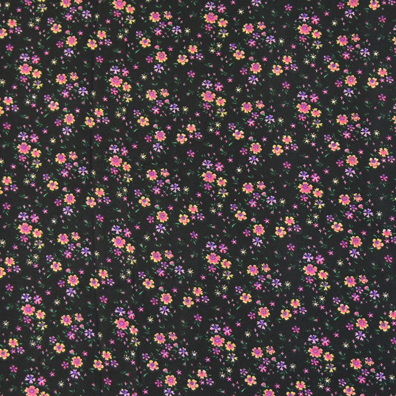 Microfibre imprimée retrouvailles délicieuses fond noir