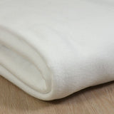 Tissu polaire blanc