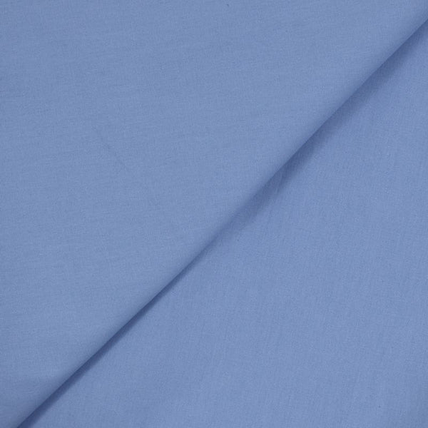 Coton uni bleu barbeau