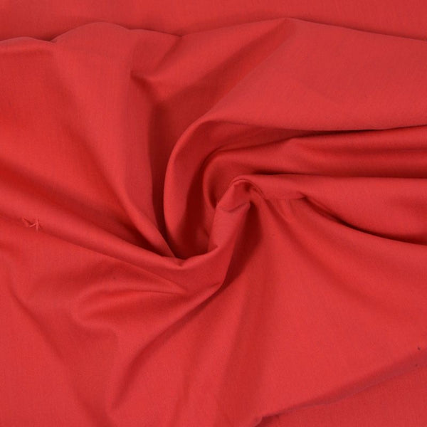 Gabardine polycoton sergé rouge