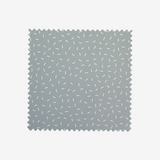Piqué de coton imprimé feux d'artifice blanc fond gris Coupon 45x45 cm