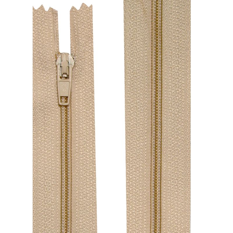 Nylon closure non-separable from 10 to 60 cm beige