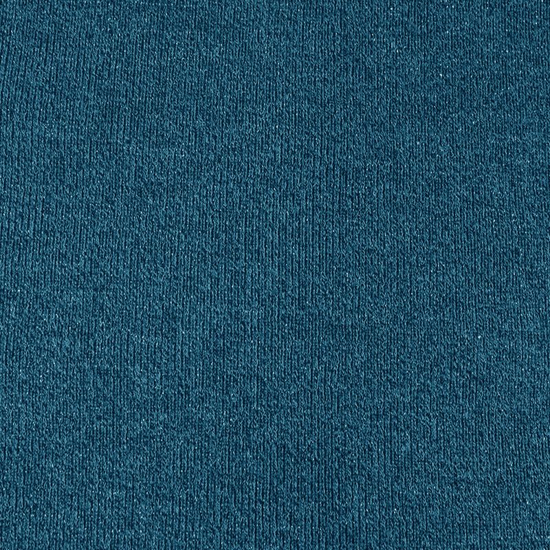 Maille tricot lurex bleu pétrole