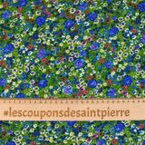 Microfibre imprimée sans limite fond vert