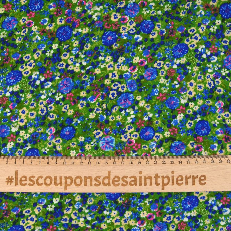Microfibre imprimée sans limite fond vert