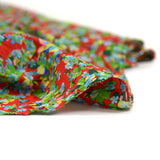 Microfibre imprimée majestueux fond rouge