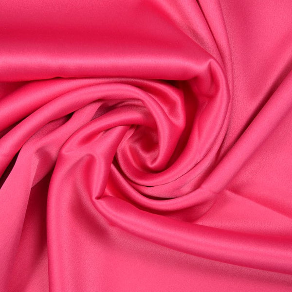 Crêpe satin polyester fuschia