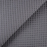 Coton 100% nid d'abeille gris anthracite