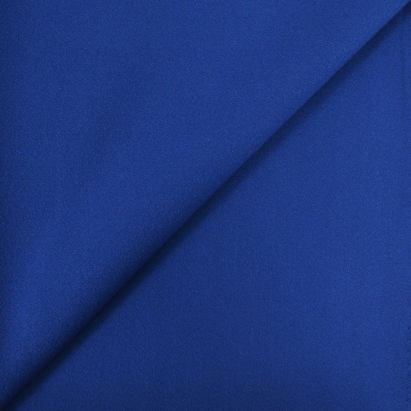 Crêpe polyviscose bleu roi
