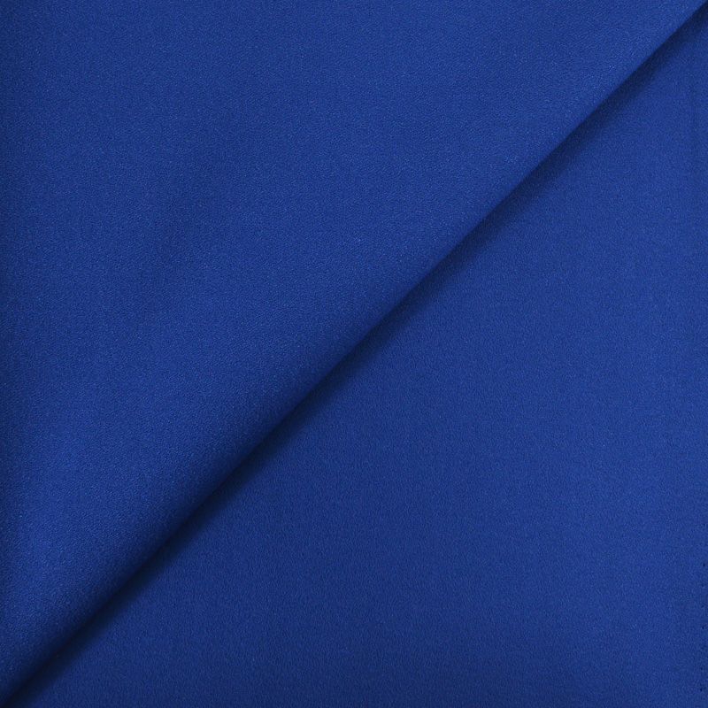 Crêpe polyviscose bleu roi