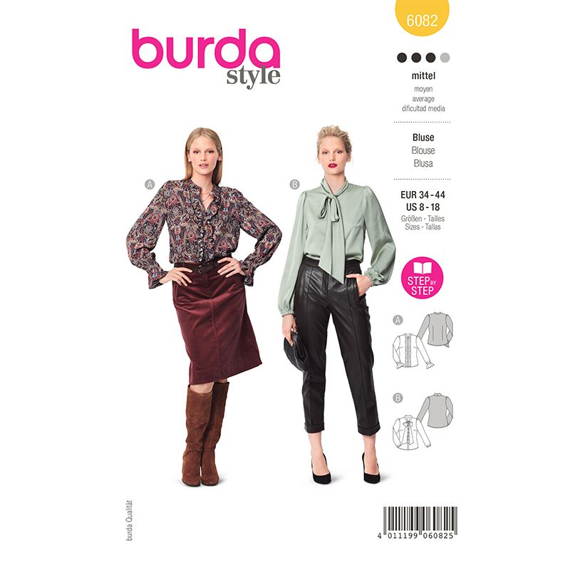 Patron Burda n°6082: Blouse