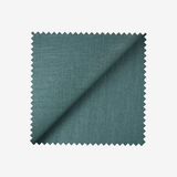 100% Lin vert forêt  Coupon 45x45 cm