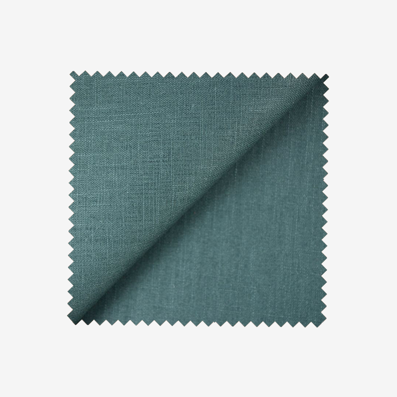 100% Lin vert forêt  Coupon 45x45 cm