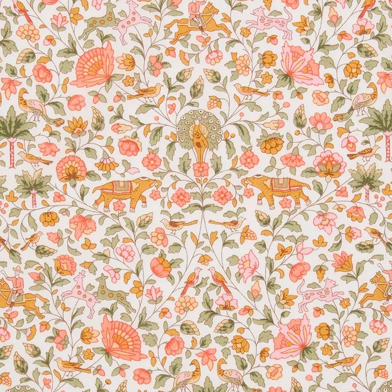 Coton liberty ® Imran blanc au mètre