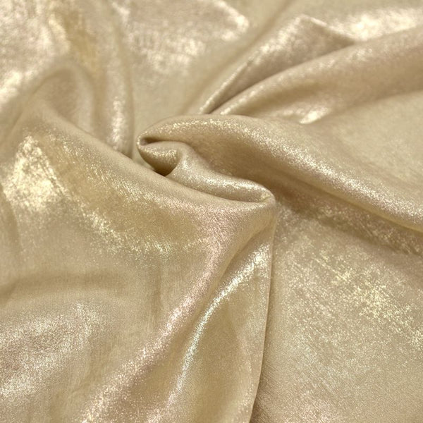 Crêpe irisé champagne