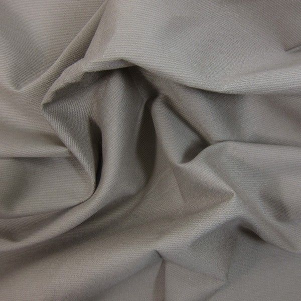 Piqué de coton milleraies taupe Coupon 45x45 cm