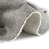 Tissu sweat minkee gris clair